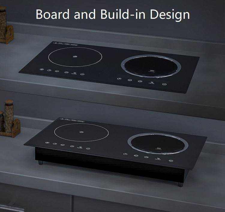 Stainless Steel Housing 4kw Electric Double Induction Cooker CE Household  Induction Stove