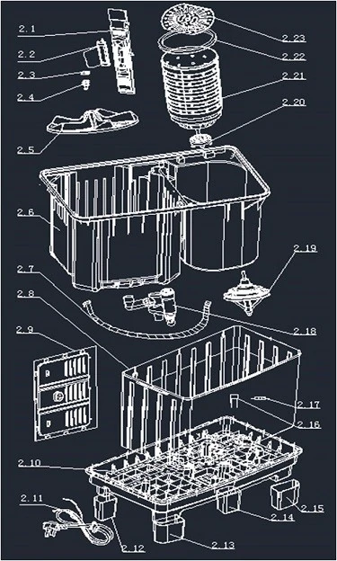 Assembly Parts of Twin Tub Washer Assembly Parts of Twin Tub Washer